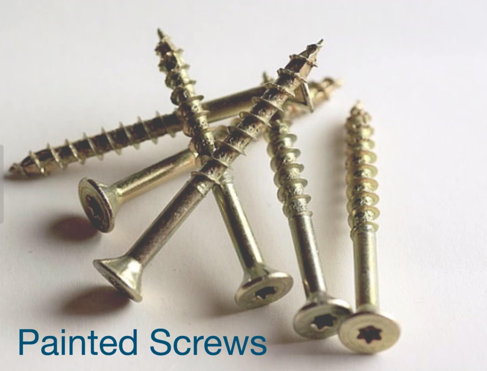2 Painted Screws to Match All Wall Hangings Painted Metal Etsy