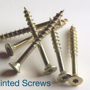 2 Painted Screws To Match All Wall Hangings Painted Metal Pick Your Color-Switch Plate Screws-Outlet Screws image 1