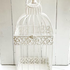 Wedding Bird Cage , Metal Table Centerpiece , French Birdcage , Rustic Wedding Decor Metal Birdcage , Decorative Birdcage Card Holder