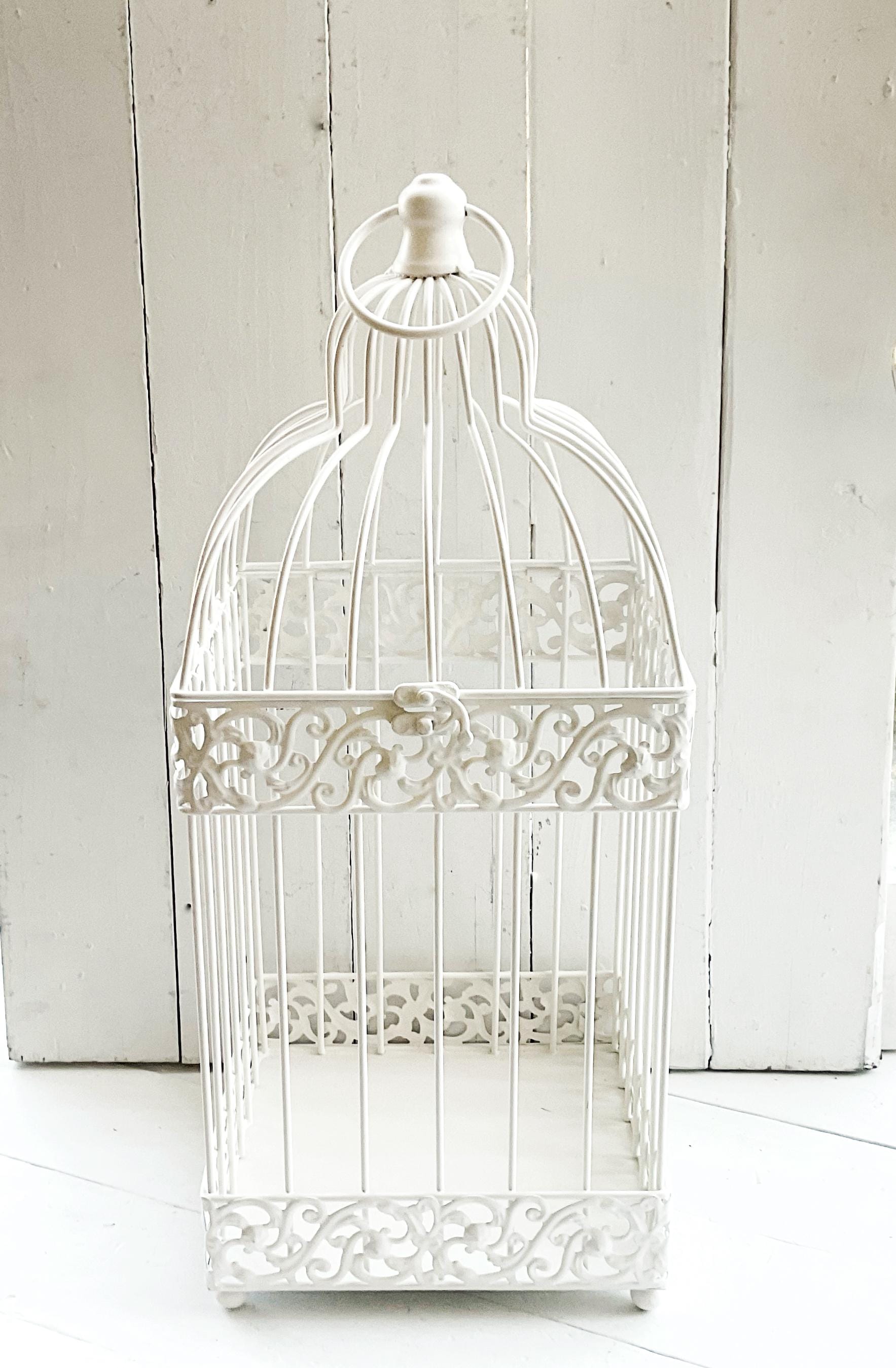 Wedding Bird Cage , Metal Table Centerpiece , French Birdcage