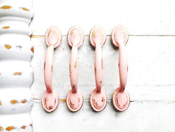 Shabby Chic Knobs Blushing Pink Drawer Pulls , Cupboard Drawer Pulls , Pink Room Decor , Vintage Metal Pulls , Light Pink Romantic Hardware - Etsy Shabby Chic Knobs Blushing Pink Drawer Pulls , Cupboard Drawer Pulls , Pink Room Decor , Vintage Metal Pulls , Light Pink Romantic Hardware - Etsy