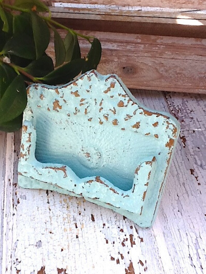 Business Card Holder-Rustic Cast Iron-Old Fashioned | Etsy