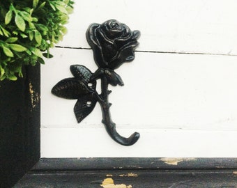 Rose Wall Hook , Coat Hook , For The Home ,Towel Hook , Wall Hooks , Scarf Leash Holder , Decorative Flower Hook , Floral Home Accent