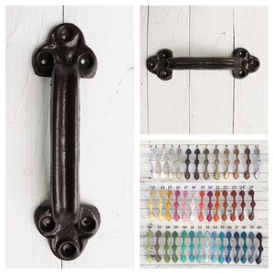 2 Pack Barn Door Handle , Cast Iron, Rustic, Vintage, Antique, Shabby Chic, Trunk Handle, Hardware, Barn Door, Blacksmith