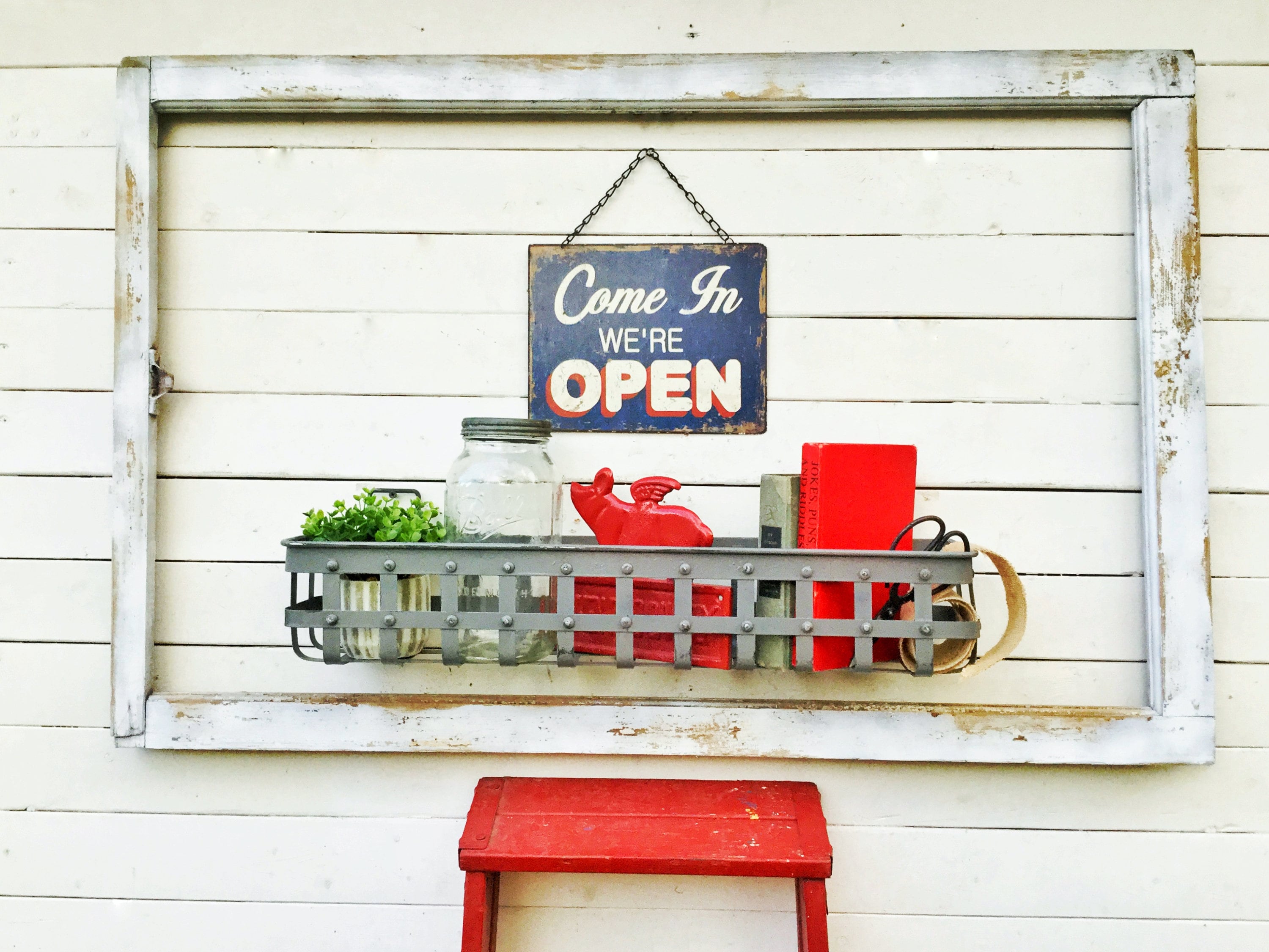 Almacenamiento estilo de granja cesta de alambre | Etsy