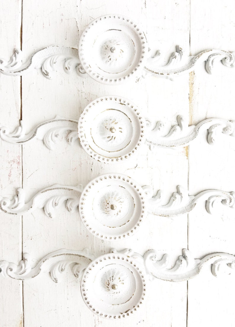 Shabby Chic Furniture Knobs Cup Knobs Antique Desk Vanity Etsy
