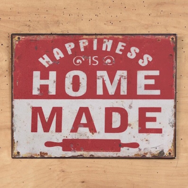 Kitchen Sign Decor Kitchen Decor Red and Cream Kitchen Etsy