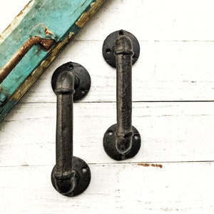 Rustic Style Industrial Door Handle Pipe Heavy Duty Handle, Farmhouse Kitchen Decor ,Rustic Country, Farmhouse Bathroom Decor ,Nursery Decor