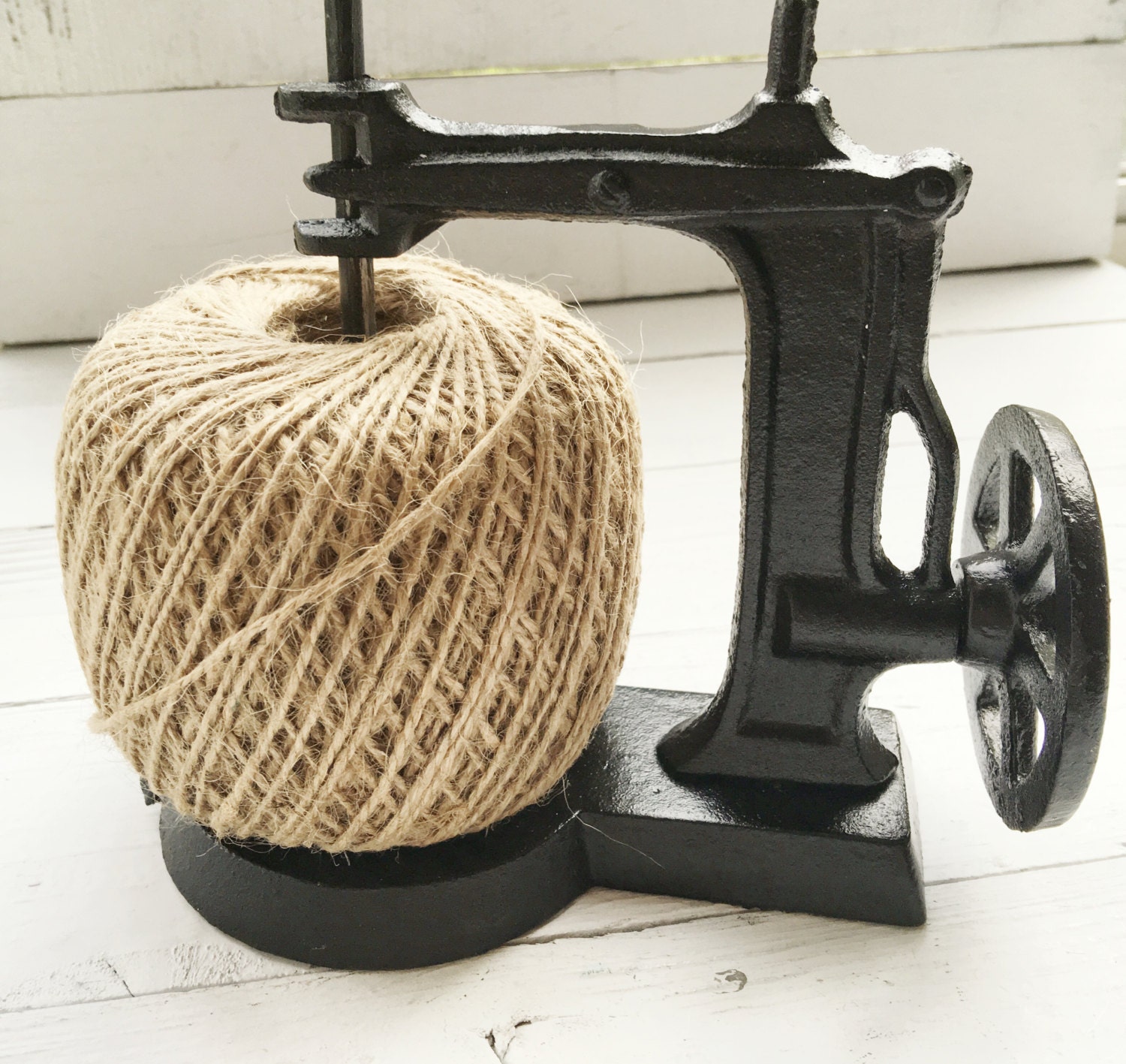 Cast Iron Sewing Machine With Twine Spoolnotionsjute Etsy