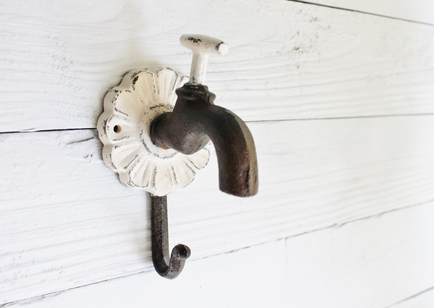 Iron Wall HookRustic Cast Iron Dog Leash Holder Distressed Etsy