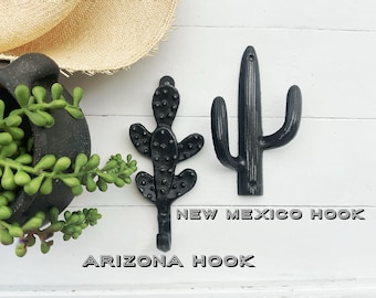 Cast Iron Cactus Wall Hook 55 Colors Wall Decor Desert Wall Hook Hacienda Home Coat Spanish Casa Towel Holder Garden Tool Hook Southwestern