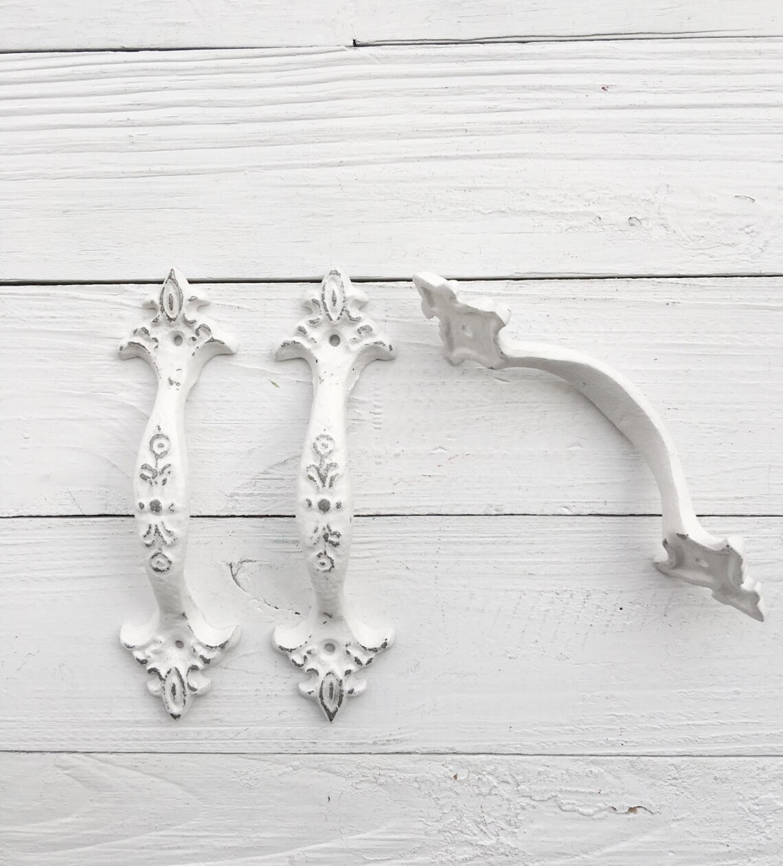 Drawer Pulls Rustic Shabby Chic Cast Iron Drawer Pull Etsy