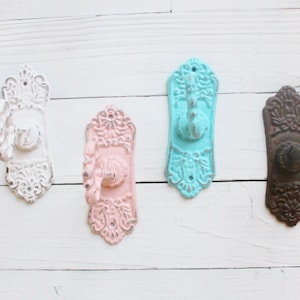 Curtain Tie Backs - Set, Iron Tieback, Drapery Curtain Tieback, Holders, Metal Curtain Tieback, Bedroom Window Decor, Hooks, Tieback hooks