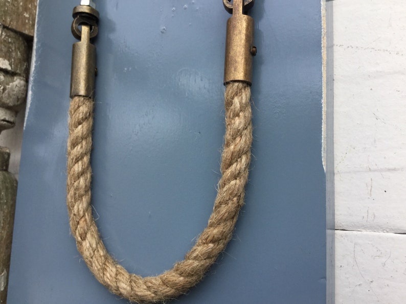 Jute Rope Pulls Handle Knobs Western Rustic Hardware Etsy