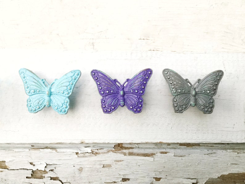 Rose Gold Butterfly Knobs Decorative Knobs Drawer Knobs Etsy