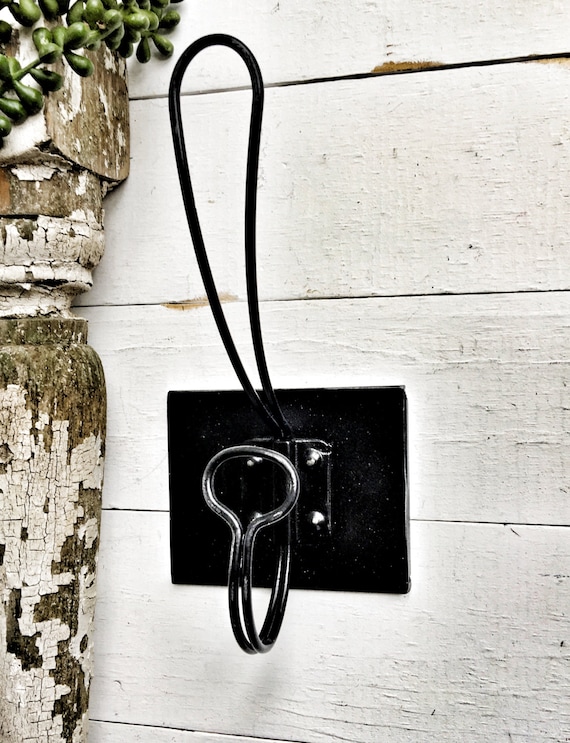 Black Coat Rack Coat Hooks Wall Hook Rack Wall Hooks Black Wall Hook Vintage Coat Hook Vintage Wall Hooks Black Decor Wall Hooks Etsy