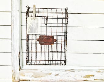 Rustic Metal Mailbox ,Metal Hanging MailBox, Wall Mount Mailbox,Mailbox,Rustic Wall Decor , Metal Post Box French Decor , Housewarming Gift