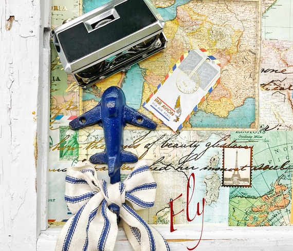 Airplane Nursery Wall Hooks Fun Decor Helicopter Plane Wall