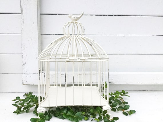 Wedding Bird Cage , Metal Table Centerpiece , French Birdcage