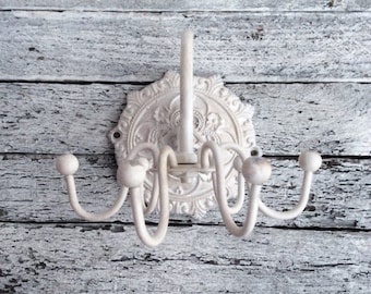 Necklace Holder, French Style, Creamy White Home,  Swivel Necklace Rack, Jewelry Holder,Gift for Women, Natural, Ebony Black,Victorian Woman