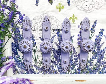 Lavender Fields Distressed Drawer Pull Light Purple Metal Dresser Cabinet Handle Knob Ball Knob Closet Kitchen Cupboard Violet Cabinet Door
