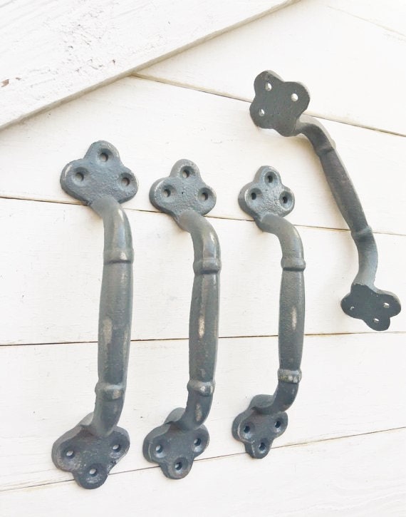 Dark Grey Barn Door Pull Home Fixtures Door Handle Etsy