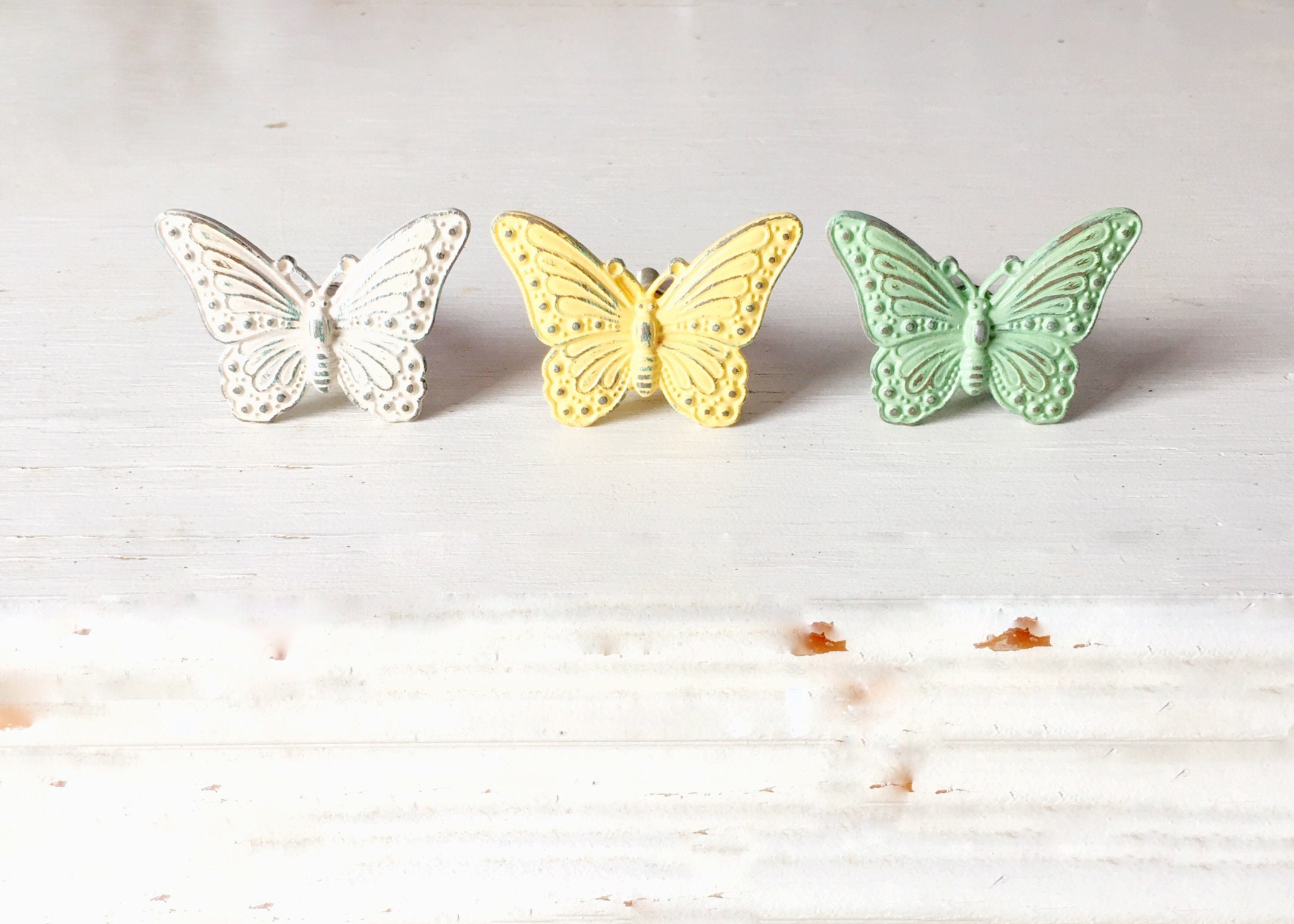 Garden Butterfly Knobs Decorative Knobs Drawer Knobs Etsy