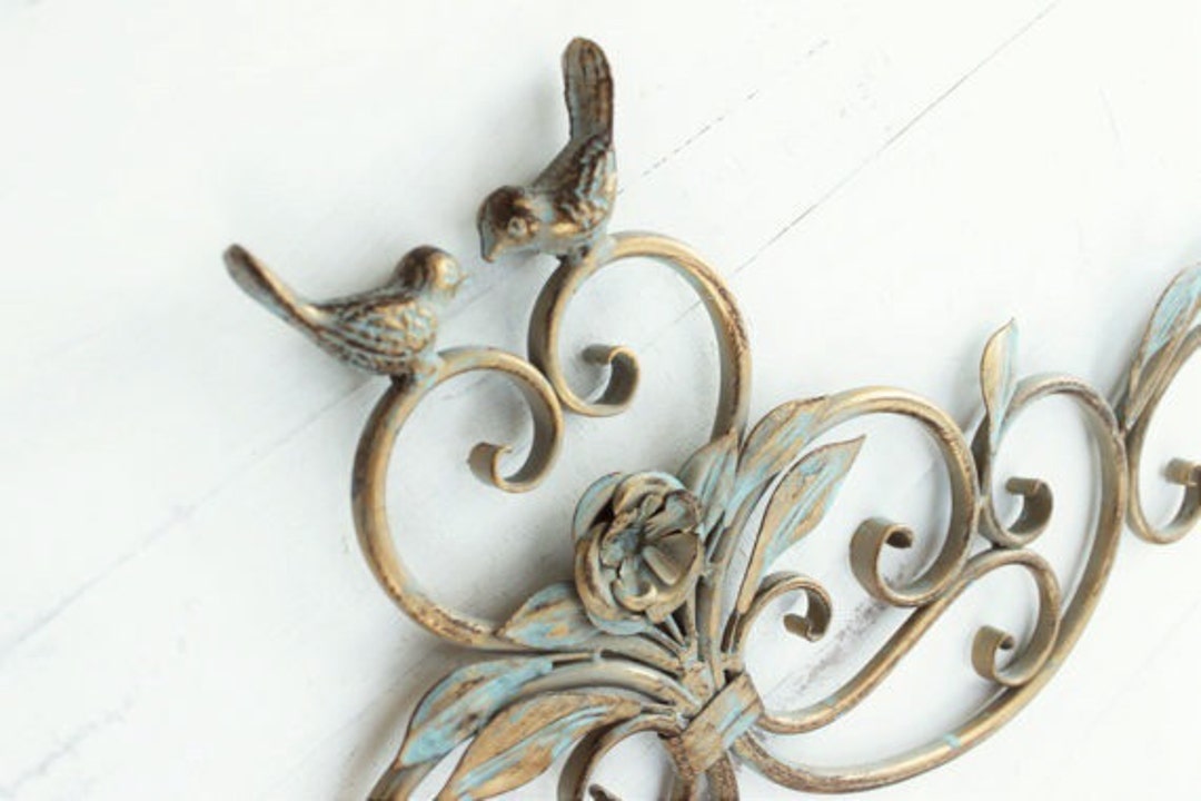 Bird Wall Art, Gold Metal Wall Art, Gold Decor, Bird Home Decor, Bird