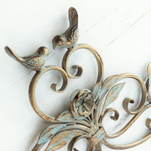 Bird Wall Art Gold Metal Wall Art Gold Decor Bird Home Etsy