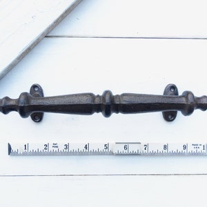 Large Iron Door Handle, Towel Holder,Barn Door Pull, Home Fixtures, Door Handle, Pull Handle, Supplies, Spring Home Decor, Industrial Home
