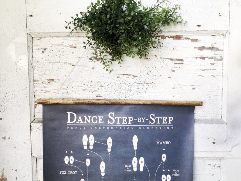 Dance Step By Step Blueprint Instructions , Rustique Wedding Decor , Barn Wedding Favors , Wedding Gift , Scroll Art , Step Dancing Gift image 1