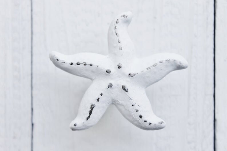 Nautical Pulls Starfish Knob Beach Knobs Seaside Etsy