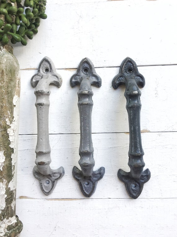 Fleur De Lis Cabinet Pulls Cast Iron Drawer Pulls Etsy