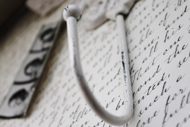 Creamy Ivory White Victorian HookTowel HooksNursery Etsy