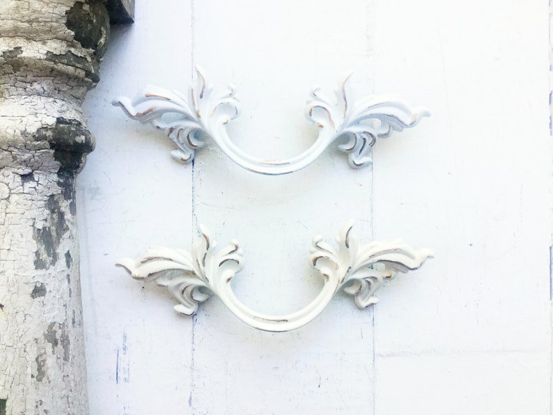 Vintage French Provincial Drawer Pull 3 Centers Chic Etsy