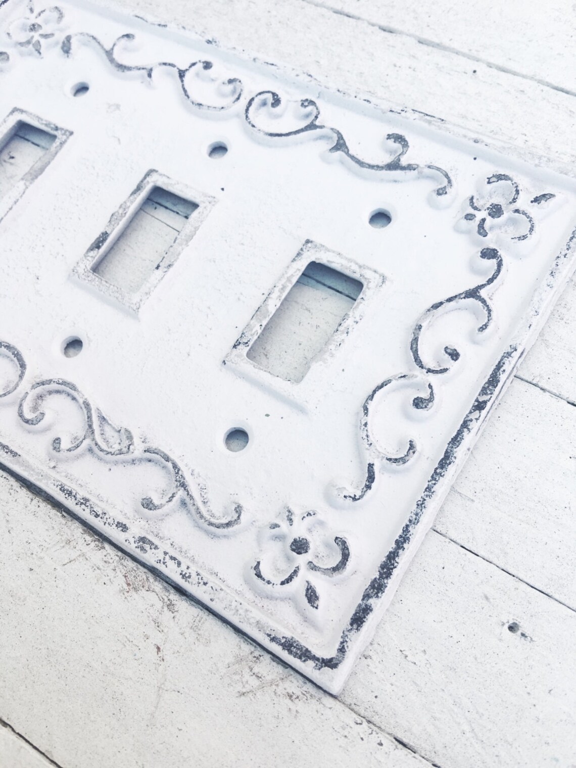 Metal Wall Decor Light Switch Covertriple Light Switch Etsy