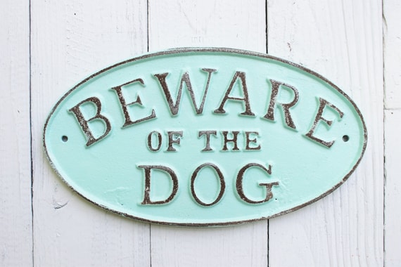 etsy beware of dog sign