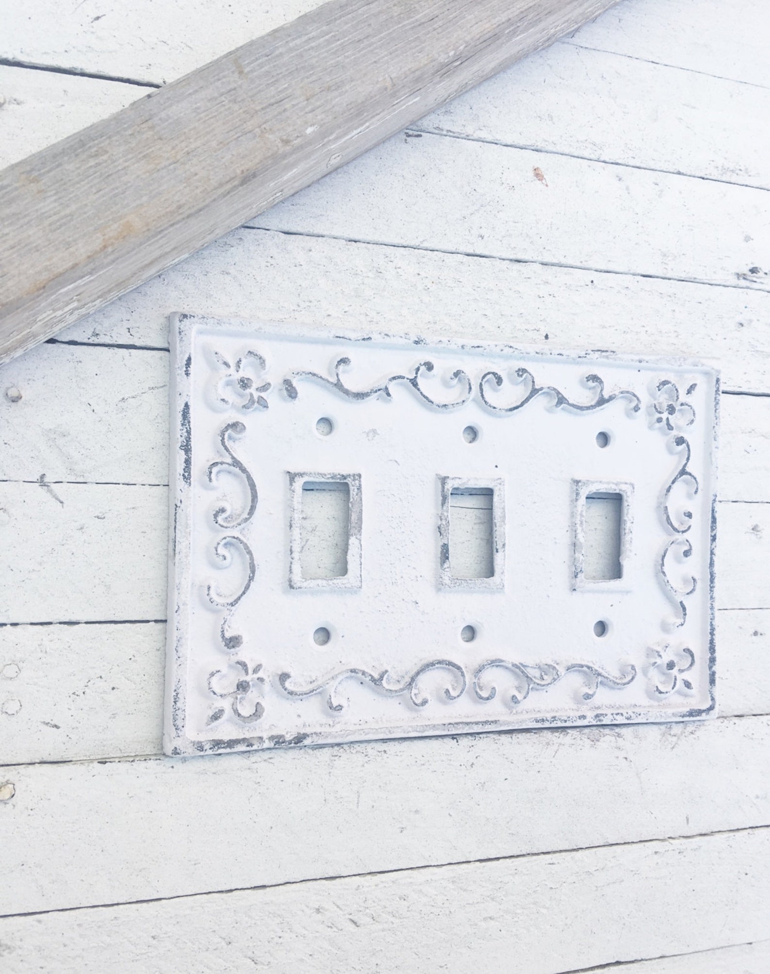 Metal Wall Decor Light Switch Covertriple Light Switch Etsy