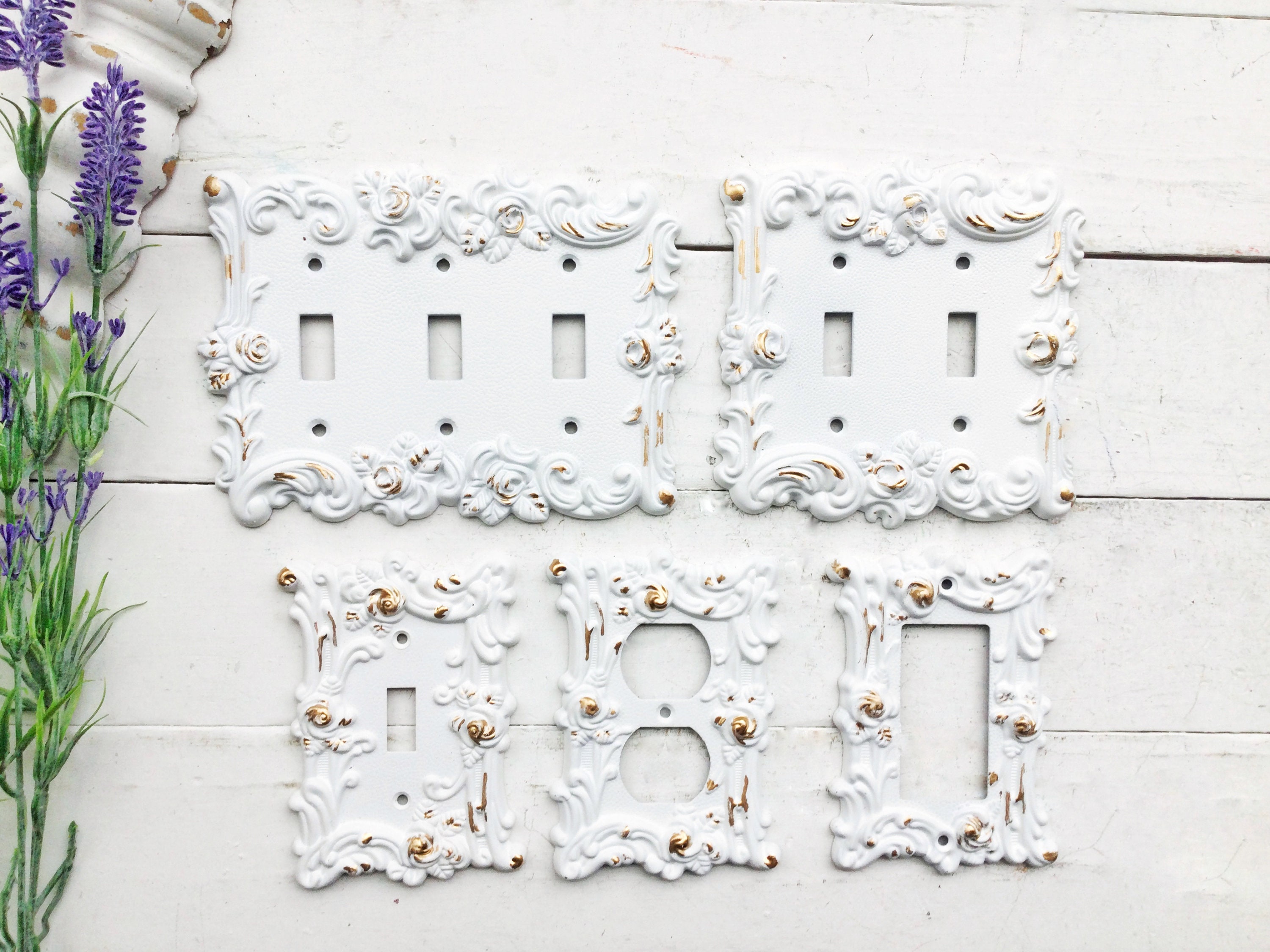 In Shabby White Lightswitch Cover Light Switch Cover Switch Cover Light Switch Cover Plates,Shabby Chic Custom Light Switch Cover