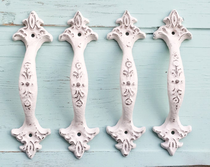 Drawer Pulls Rustic Shabby Chic Cast Iron Drawer Pull Etsy