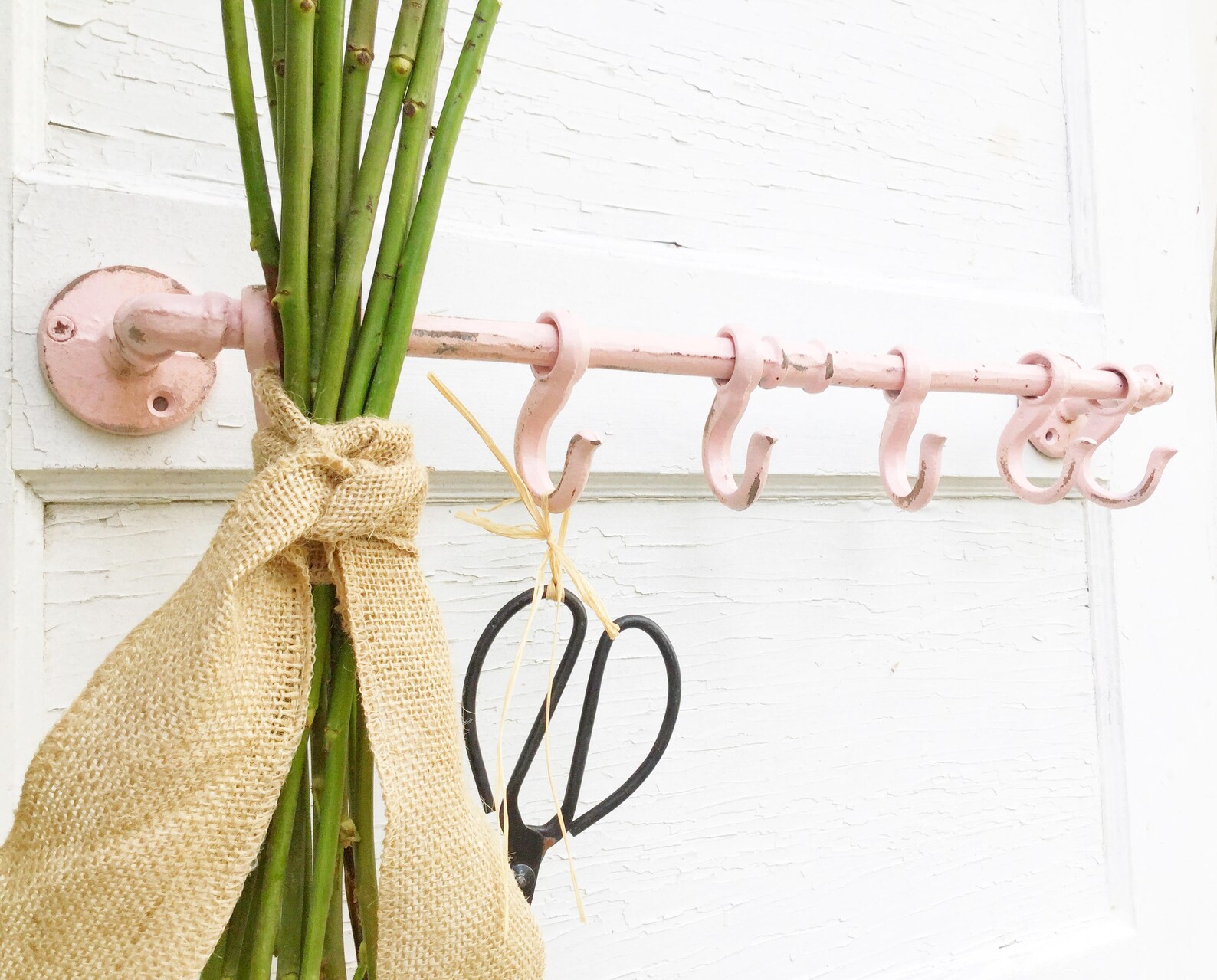 Shabby Chic Wall Hook in Blushing Pink Wall Coat Hooks - Etsy