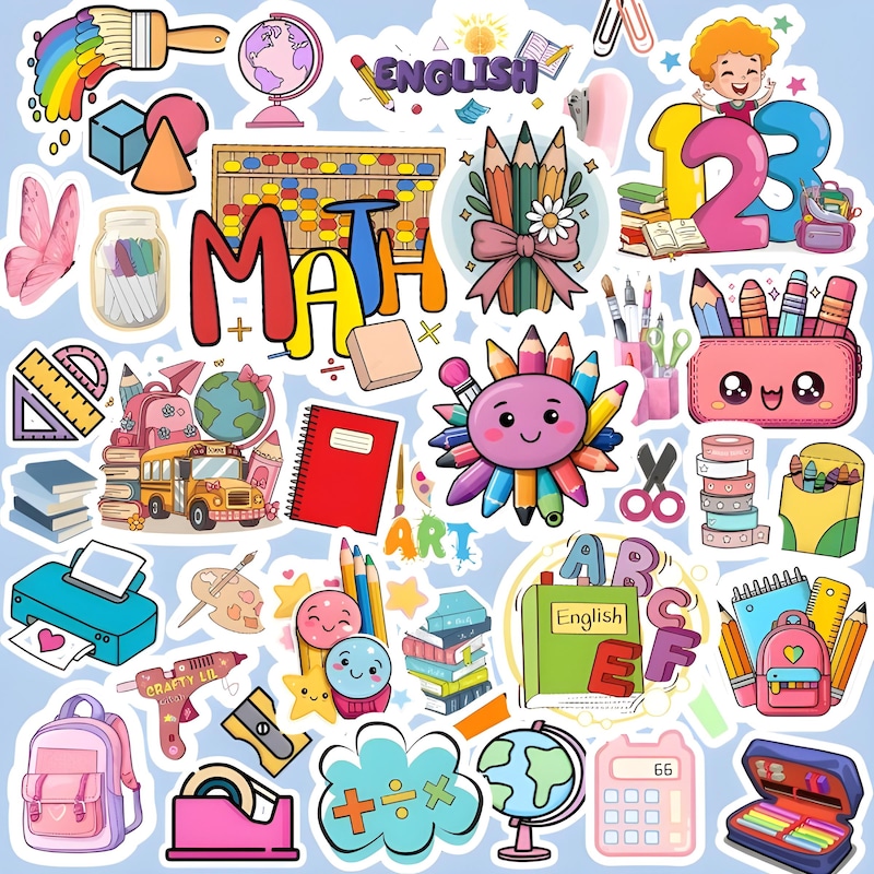 Sticker Escolar Stickers escolares - Etsy México