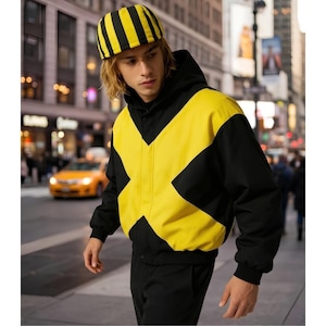 Blouson bomber jaune et noir Wolverine X-Men ’97 – Veste streetwear inspirée des comics