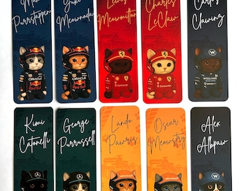 Racing Cat Bookmark 2025 Season | Motorsport Gift