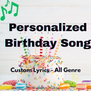 Custom Birthday Song – Personalized Gift with Name & Story – Personalized Song for Birthday – Funny, Sweet or Hype – MP3 Download