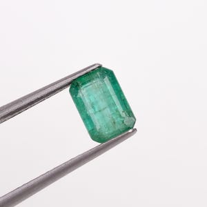 Natural Emerald Gemstone | 1.40 Carat | Octagon Cut Green Gemstone | 5×3mm  |  Deep Green Emerald | Loose Gemstone for Custom Jewelry
