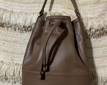 Bolso bandolera marroquí de piel hecha a mano - Bolso de hombro de piel de vaca auténtica - Bolso cruzado estilo boho con cordón