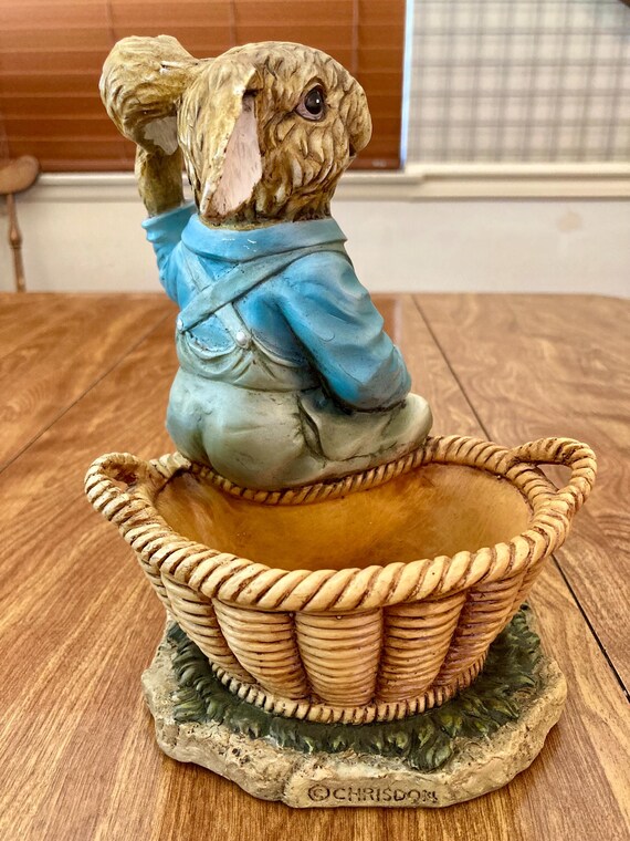 Vintage Henri Chrisdon Resin Rabbit Statue, Easter Decor - Etsy