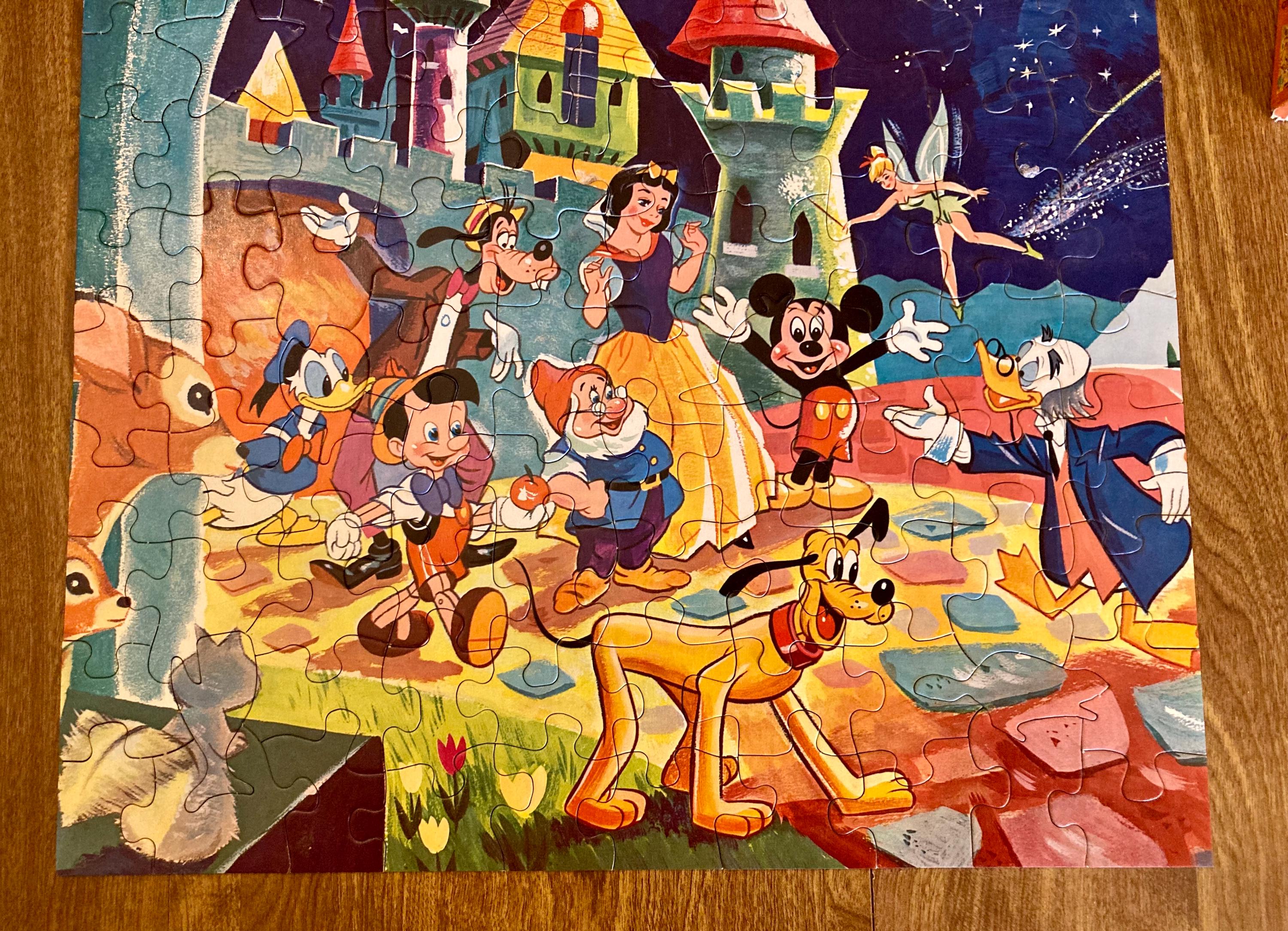 Childrens Disney Mickey Mouse Donald Duck 100 Piece 1969 Jigsaw