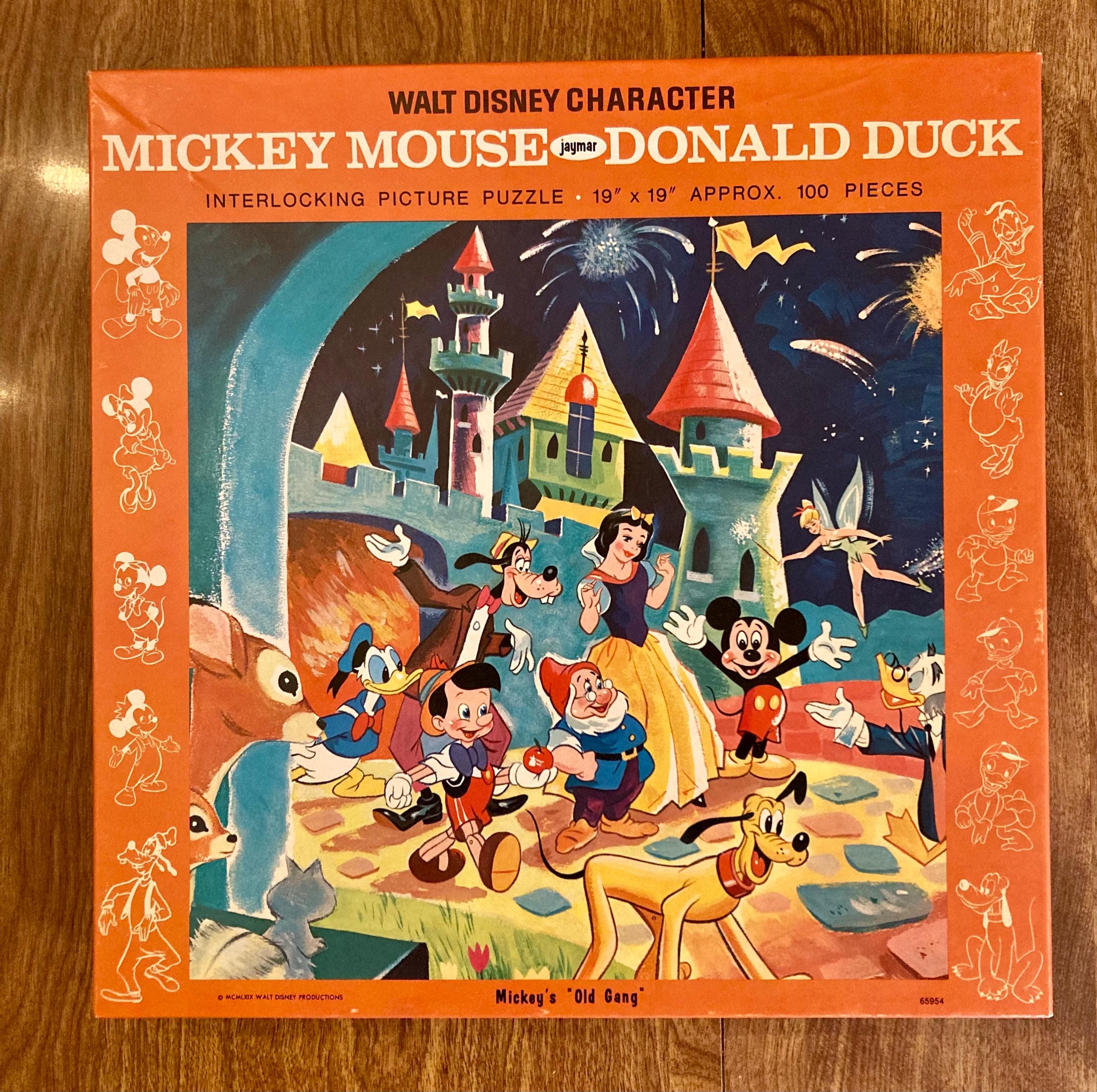Childrens Disney Mickey Mouse Donald Duck 100 Piece 1969 Jigsaw